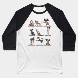 Chinese Crested Yoga Baseball T-Shirt